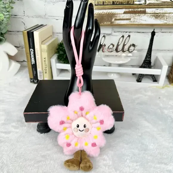 Cherry blossom bag charm puffer NEW! - Picture 1 of 2